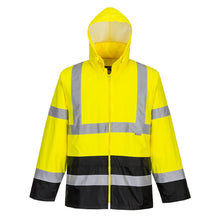 Load image into Gallery viewer, Portwest H443 - Hi-Vis Classic Contrast Rain Jacket