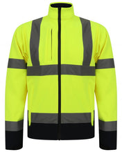 Load image into Gallery viewer, KAPTON WORKWEAR HV-602 HI VIS TWO TONE SOFT SHELL JACKET