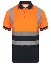 Load image into Gallery viewer, KAPTON WORKWEAR HIGH VIS TWO-TONE SHORT SLEEVE POLO SHIRT