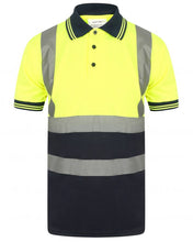 Load image into Gallery viewer, KAPTON WORKWEAR HIGH VIS TWO-TONE SHORT SLEEVE POLO SHIRT