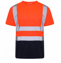 Load image into Gallery viewer, HIGH VISIBILITY TWO-TONE CREW NECK T-SHIRT
