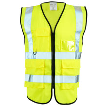 Load image into Gallery viewer, SUPERTOUCH HI VIS YELLOW 2 TONE EXECUTIVE VEST
